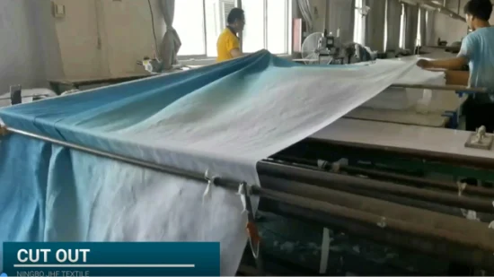 2023 tela textil para el hogar de lujo de alto estándar 100% tela de cortina de poliéster con alto sombreado para tela de lino de cortina transparente